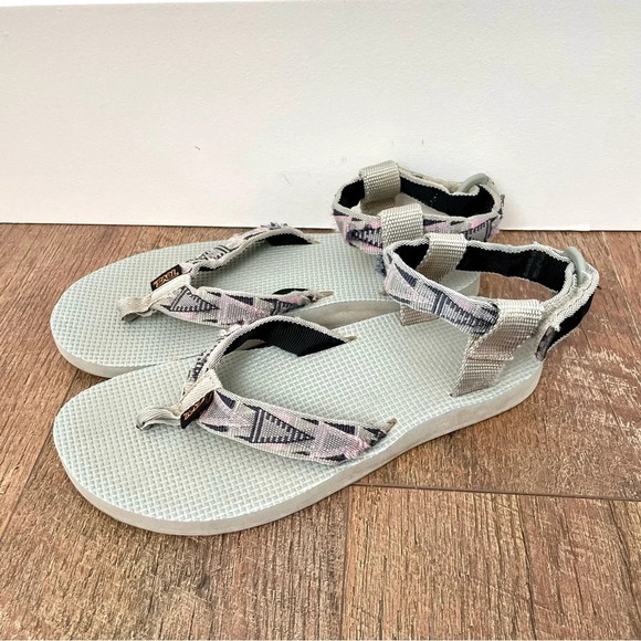 Teva The Original Sandal Grey Geometric - Picture 4 of 7
